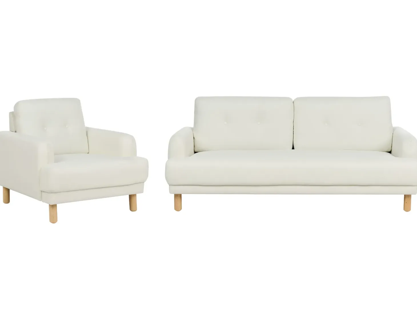 Sofasæt 4 personers TUVE Cremehvid