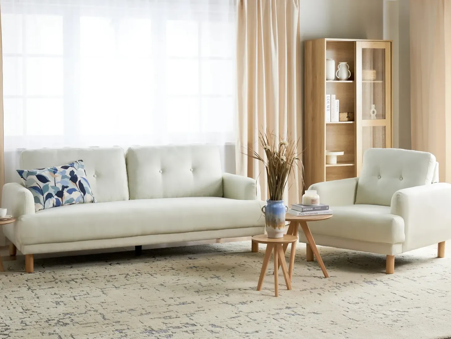 Sofasæt 4 personers TUVE Cremehvid