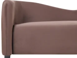 Sofasæt 5 personers VELTADA Velour Mørkebrun