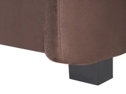 Sofasæt 5 personers VELTADA Velour Mørkebrun