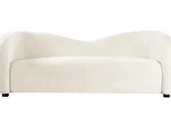 Sofasæt 5 personers VELTADA Velour Cremehvid