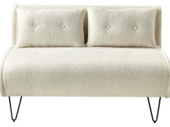 Sofasæt 3 personers VESTFOLD Boucle Cremehvid