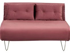 Sofasæt 3 personers VESTFOLD Velour Lyserød