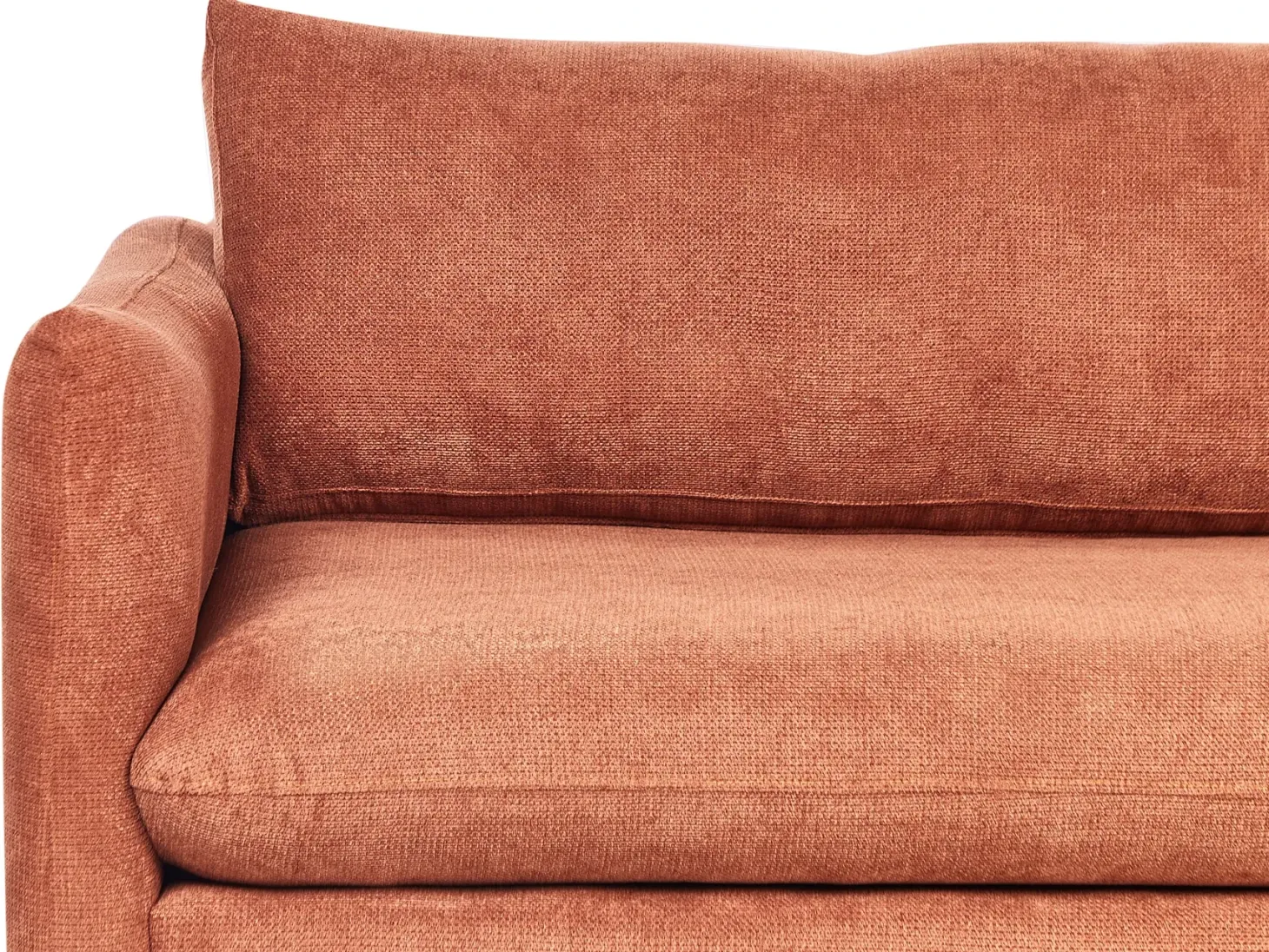 Sofasæt 5 personers VINTERBRO Chenille Guldbrun med fodskammel