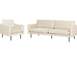 Sofasæt 4 personers VINTERBRO Velour Lys Beige