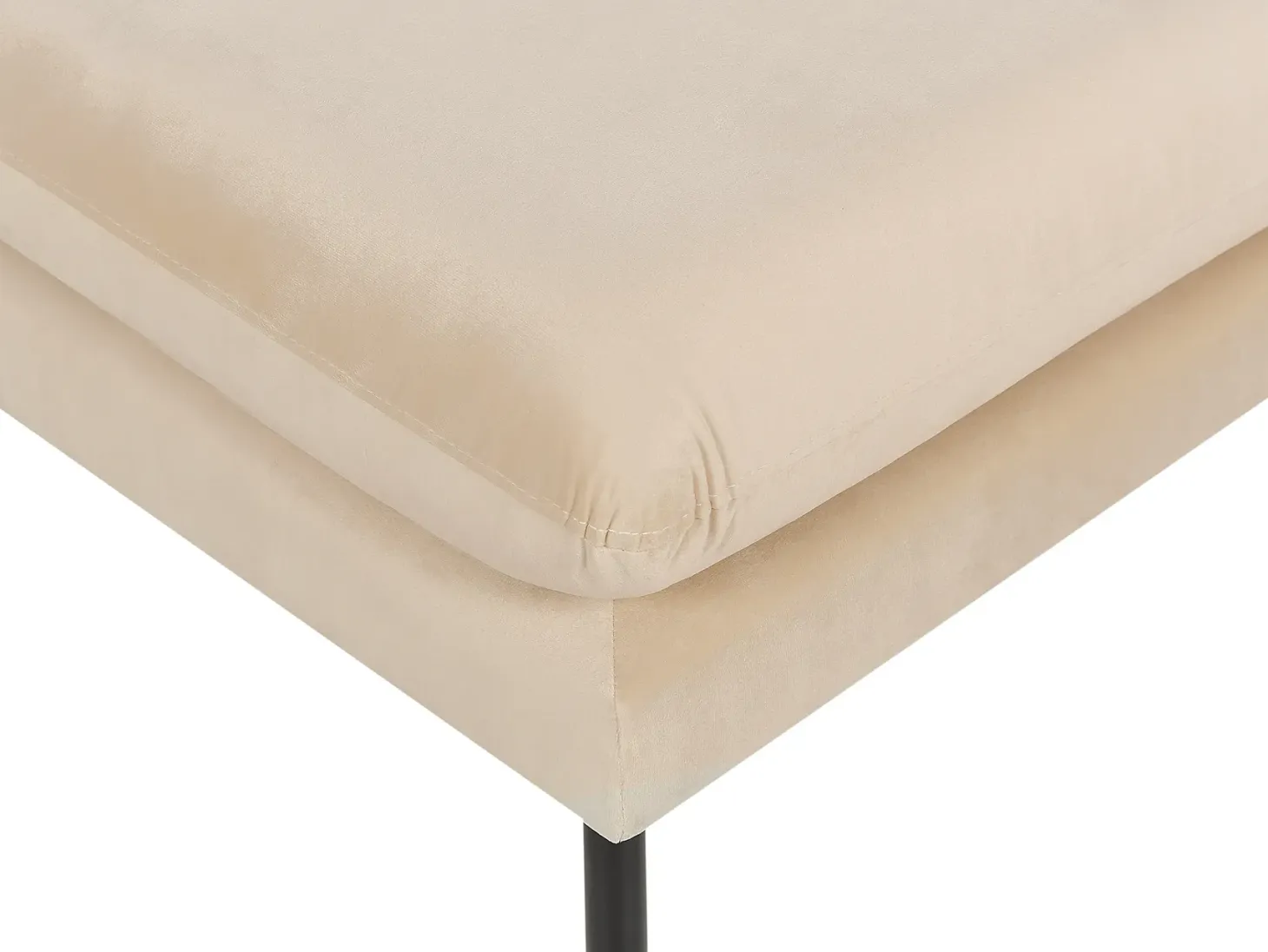 Sofasæt 5 personers VINTERBRO Velour Beige med fodskammel