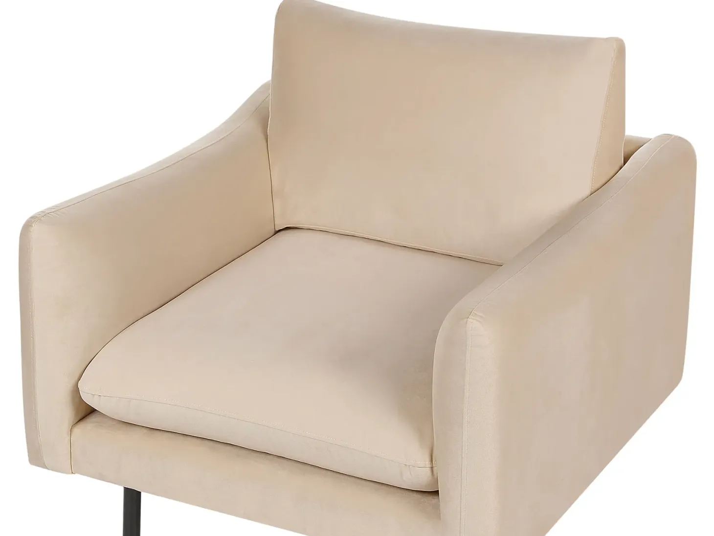 Sofasæt 5 personers VINTERBRO Velour Beige med fodskammel