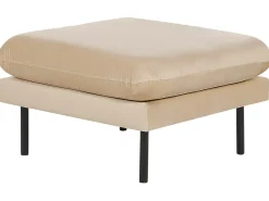 Sofasæt 5 personers VINTERBRO Velour Beige med fodskammel