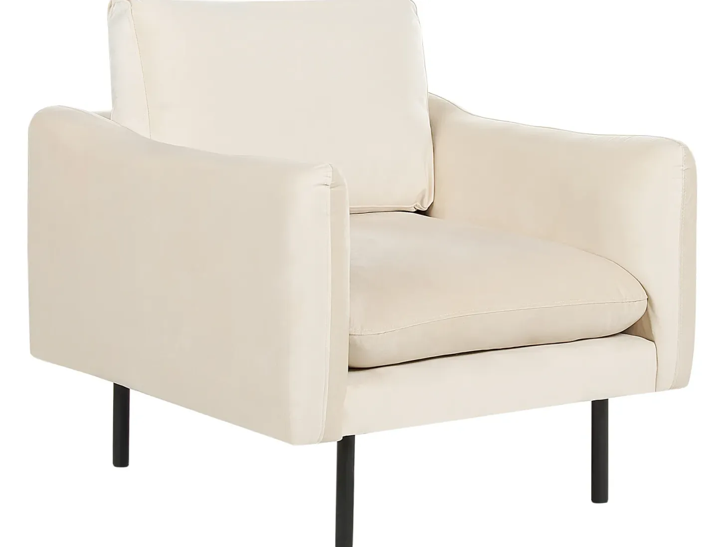 Sofasæt 5 personers VINTERBRO Velour Lys Beige med fodskammel