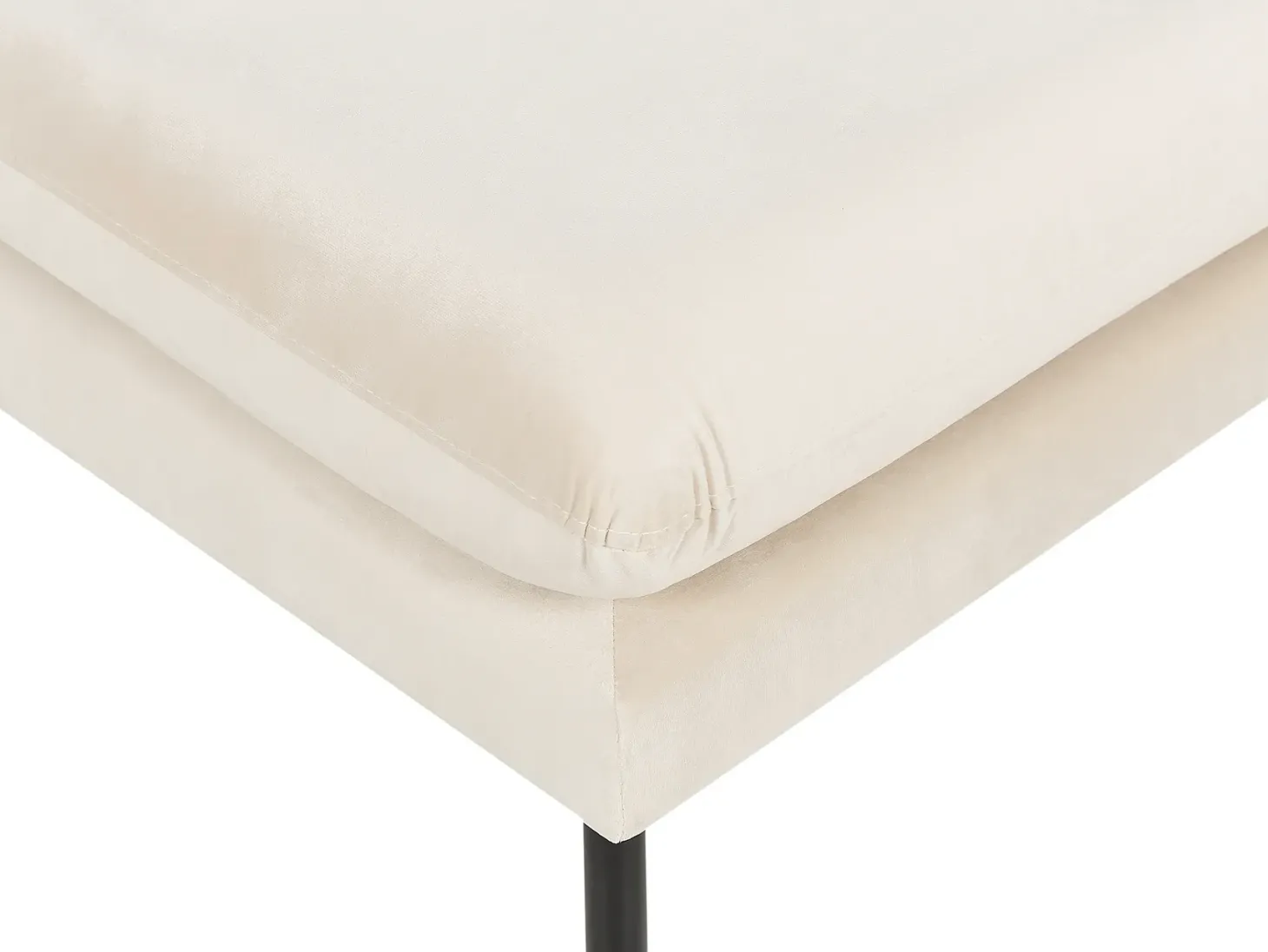Sofasæt 5 personers VINTERBRO Velour Lys Beige med fodskammel