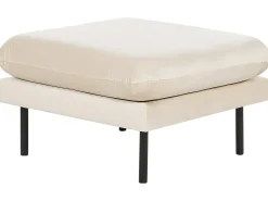 Sofasæt 5 personers VINTERBRO Velour Lys Beige med fodskammel