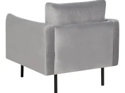 Sofasæt 5 personers VINTERBRO Velour Grå med fodskammel