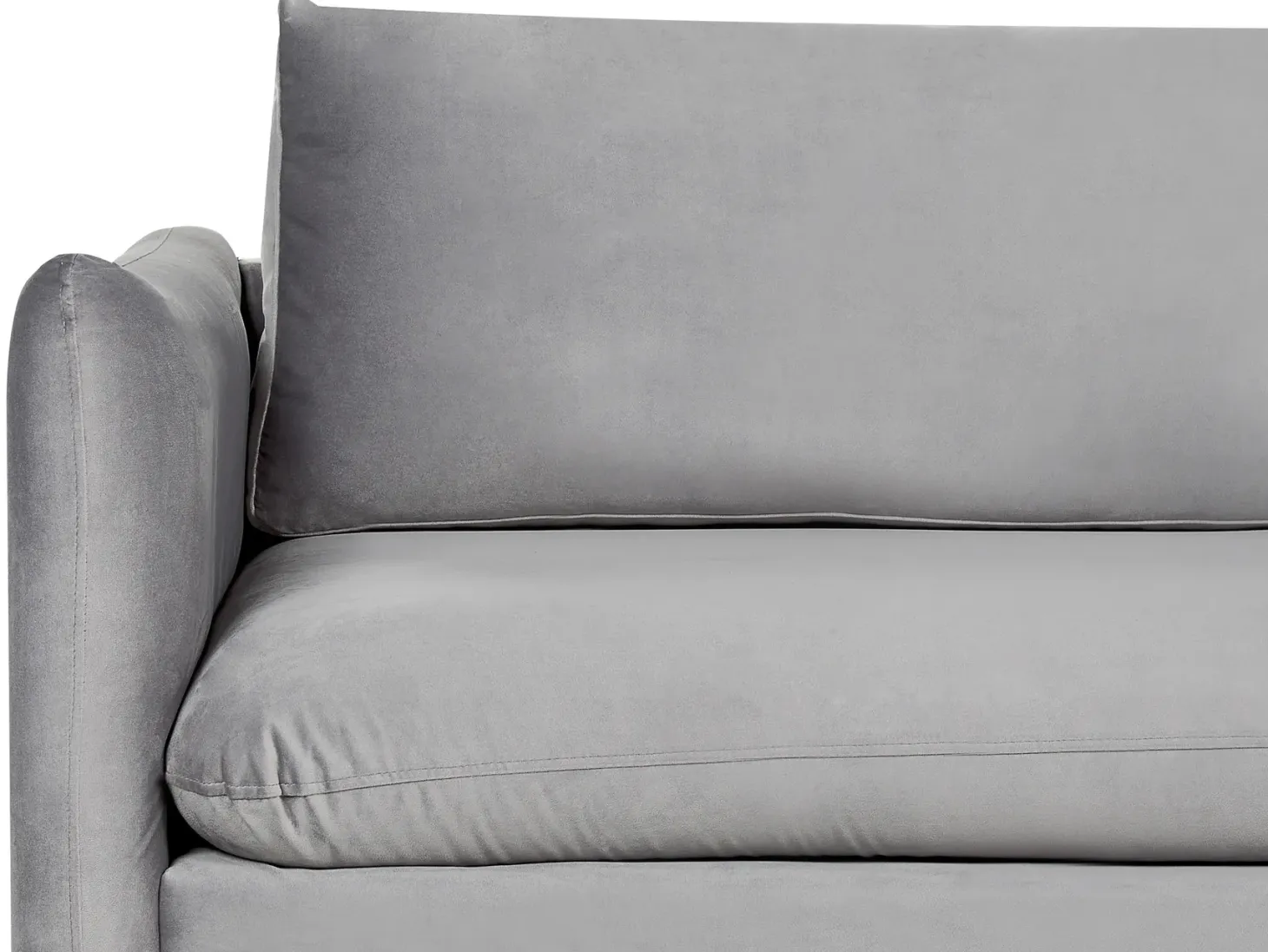 Sofasæt 5 personers VINTERBRO Velour Grå med fodskammel