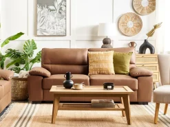 Sofasæt 5 personers VOGAR Kunstlæder Guldbrun