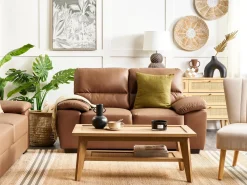 Sofasæt 5 personers VOGAR Kunstlæder Guldbrun