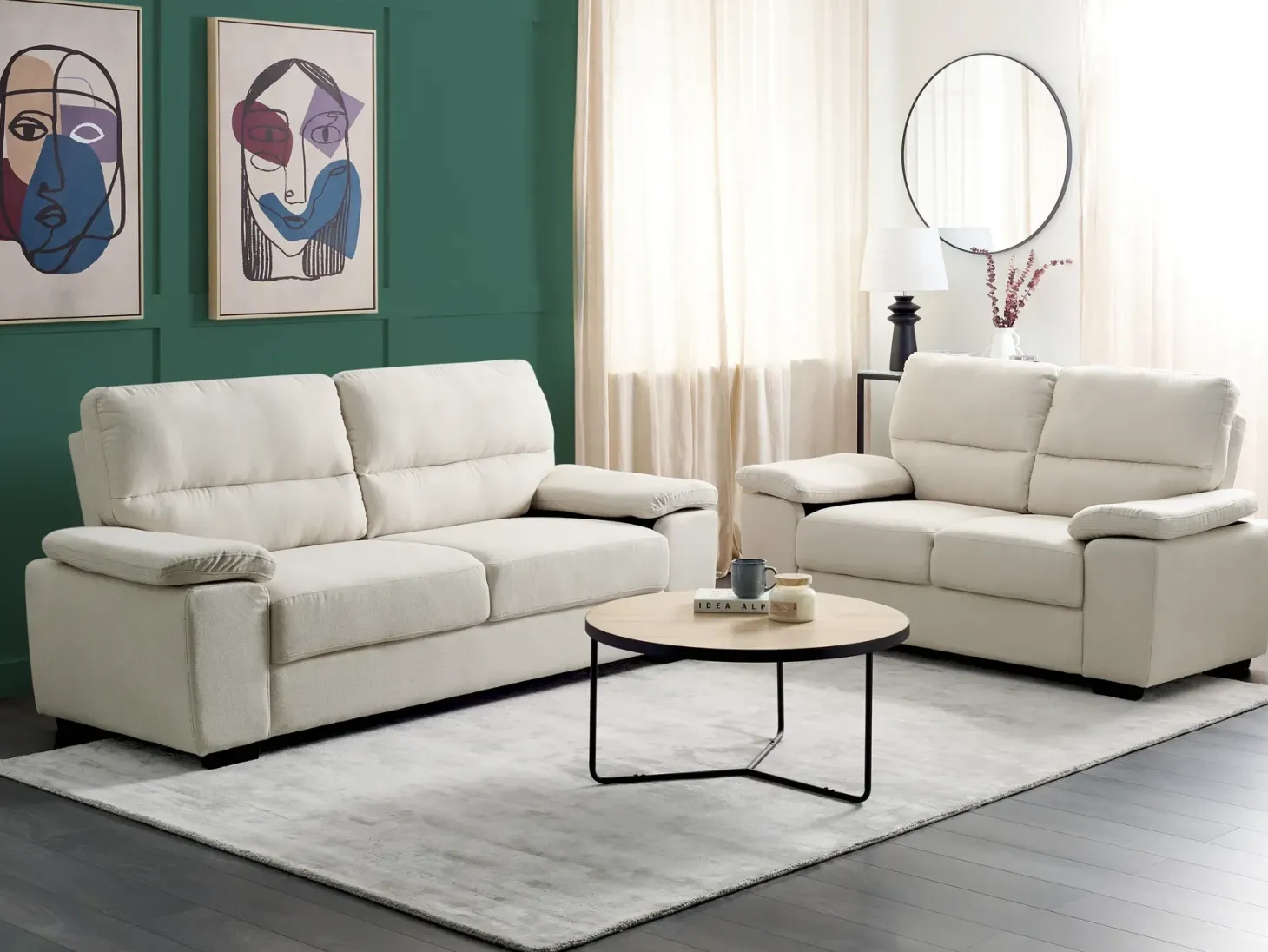 Sofasæt 5 personers VOGAR Lys Beige