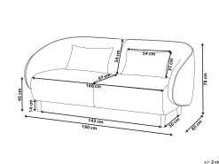 Sofa UMEA Lys Beige