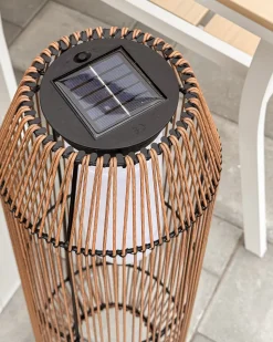 Solcelledrevet lanterne DONGWE 70 cm Naturlig