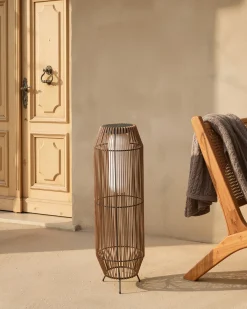 Solcelledrevet lanterne DONGWE 70 cm Naturlig