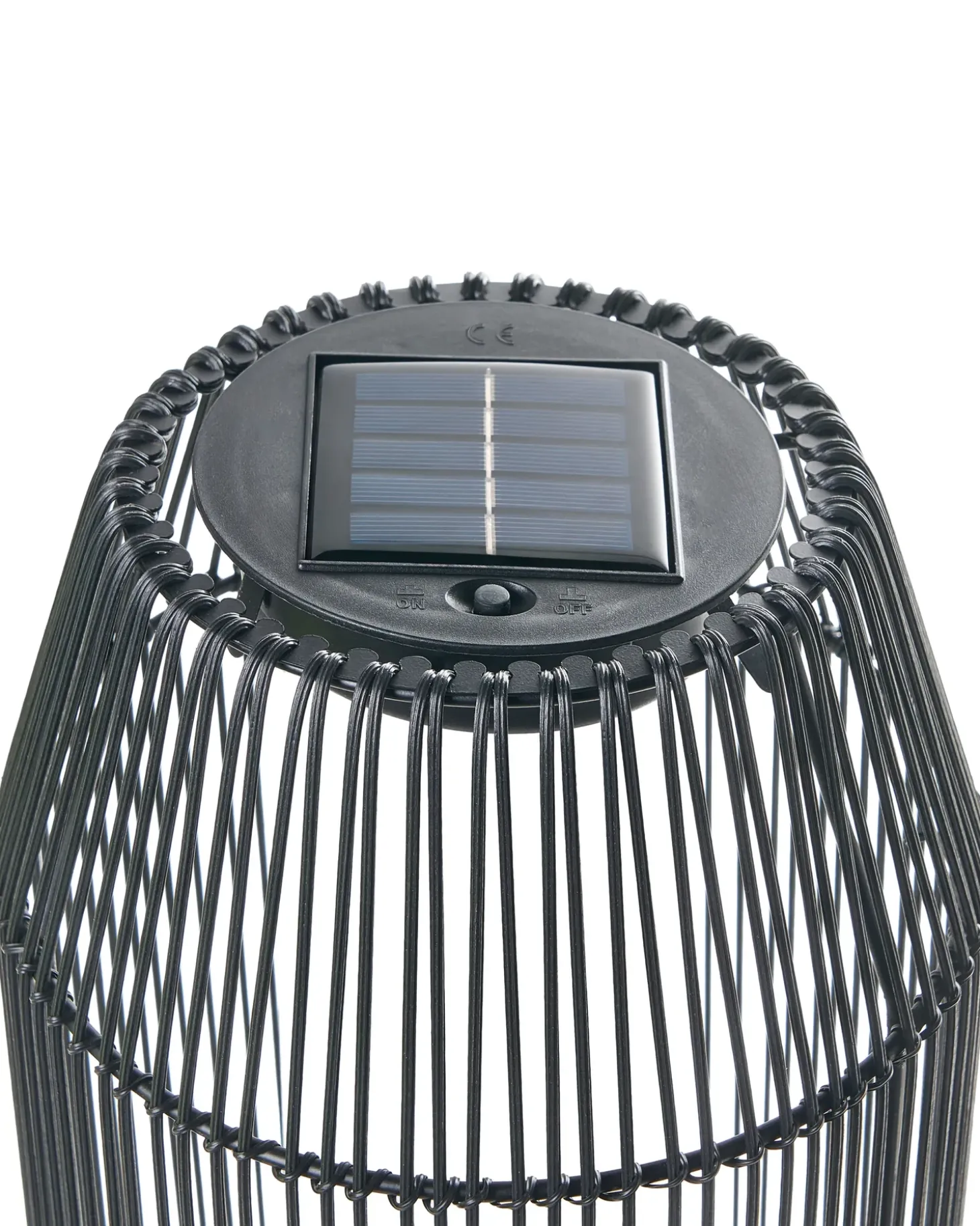 Solcelledrevet lanterne DONGWE 70 cm Sort