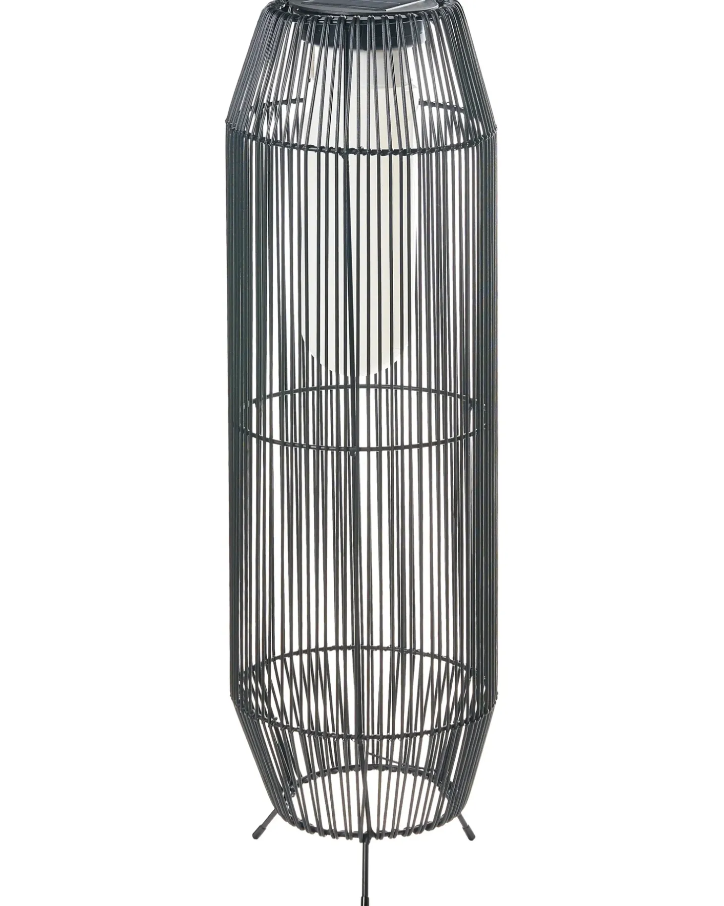 Solcelledrevet lanterne DONGWE 70 cm Sort