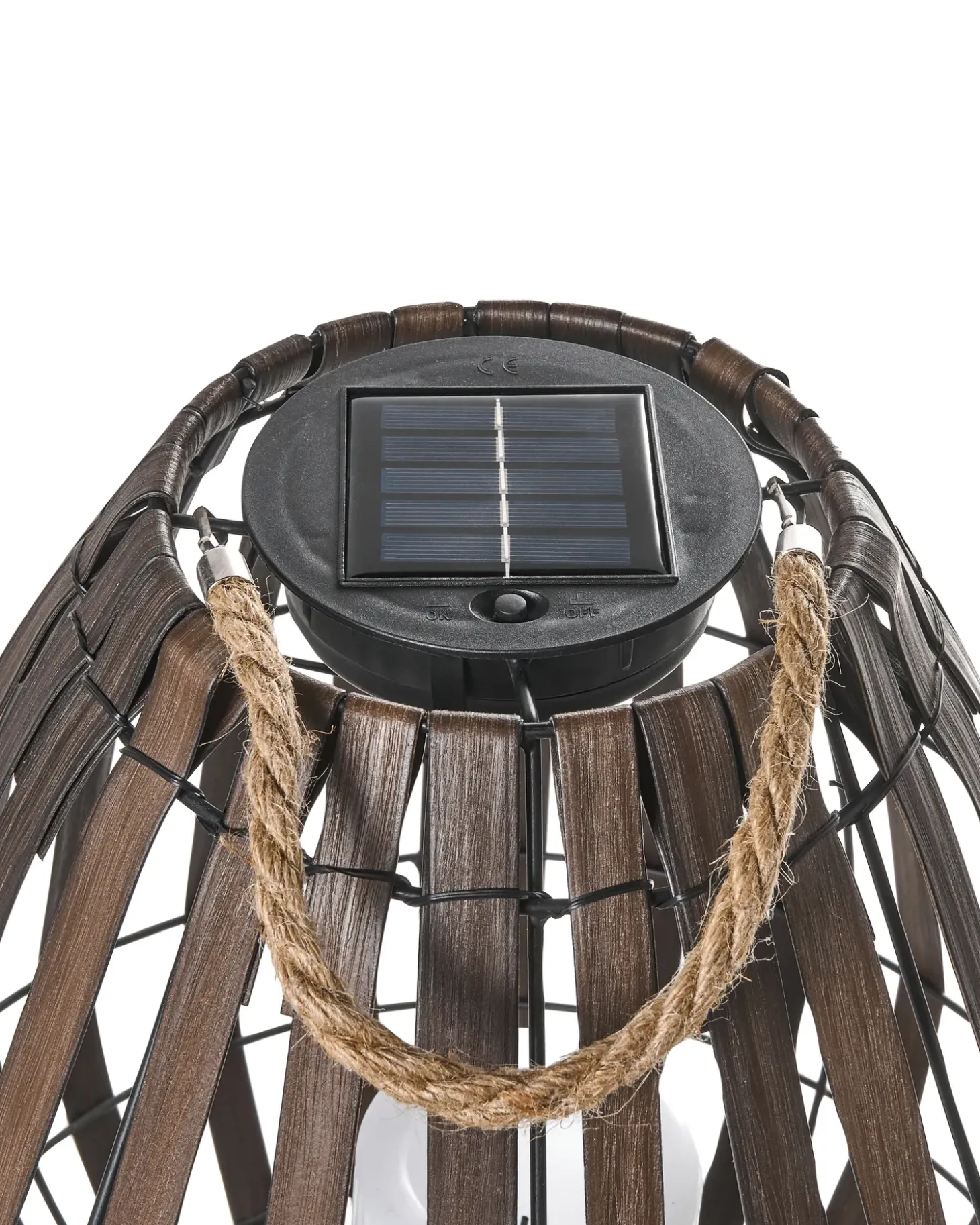 Solcelledrevet lanterne LUFUPA 61 cm Mørkebrun