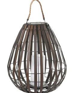 Solcelledrevet lanterne LUFUPA 61 cm Mørkebrun