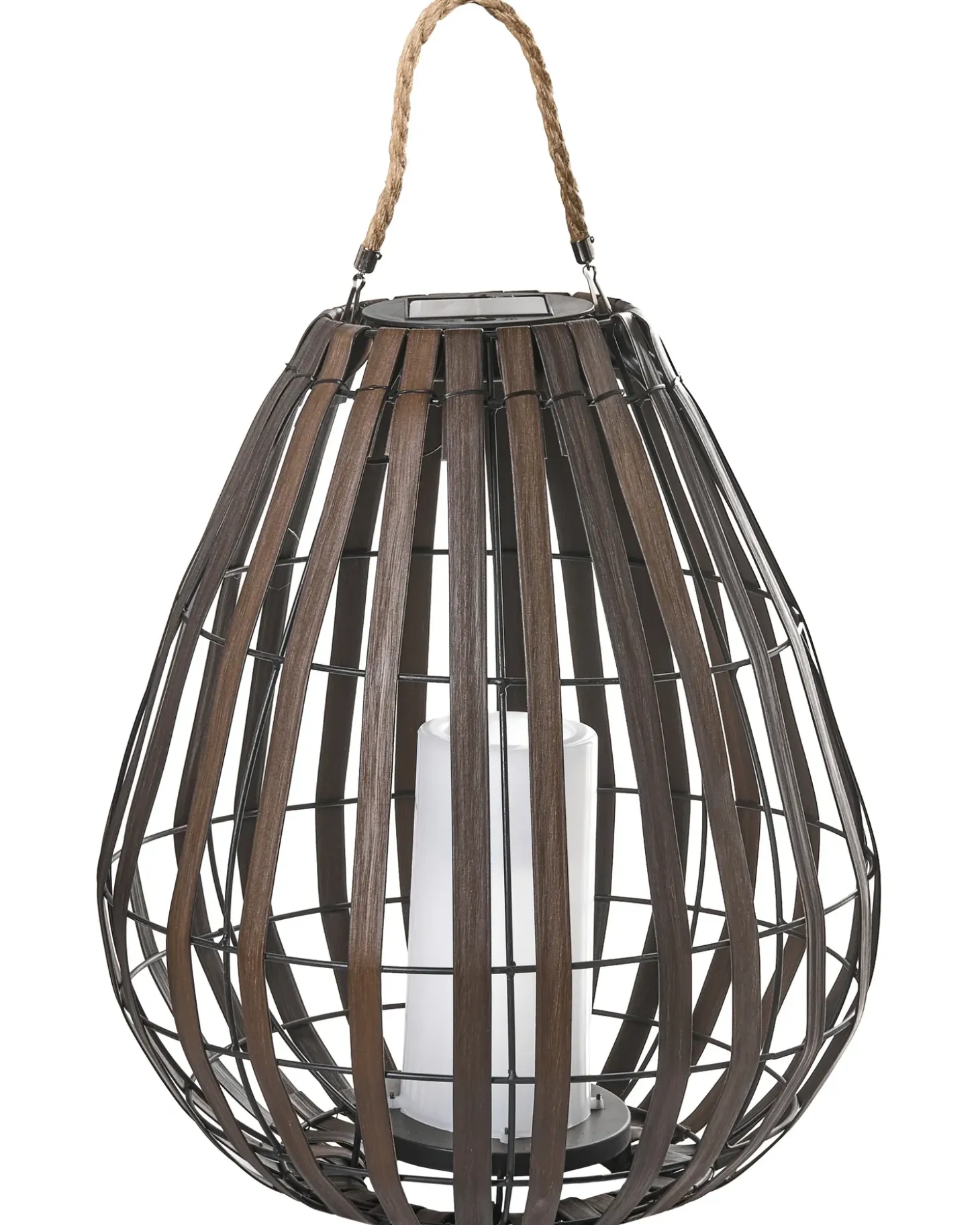 Solcelledrevet lanterne LUFUPA 61 cm Mørkebrun