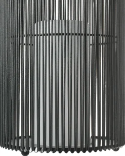 Solcelledrevet lanterne MACHILI 53 cm Sort