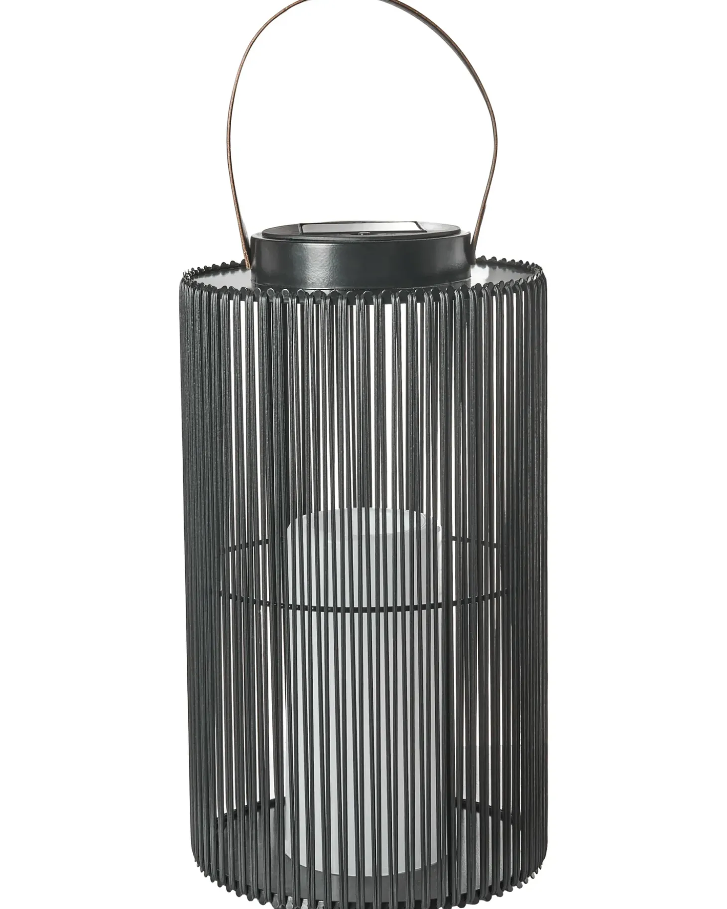Solcelledrevet lanterne MACHILI 53 cm Sort