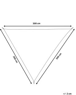 Solsejl LUKKA 300 cm 300 cm Cremehvid