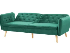 Sovesofa 2 personers BARDU Velour Mørkegrøn