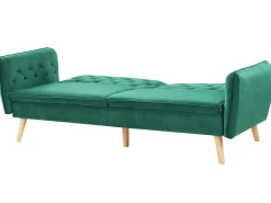 Sovesofa 2 personers BARDU Velour Mørkegrøn