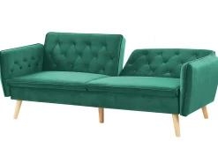 Sovesofa 2 personers BARDU Velour Mørkegrøn