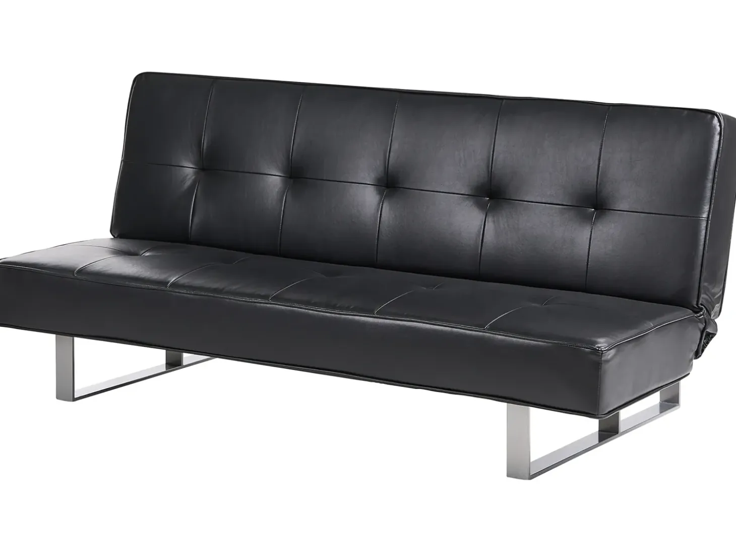 Sovesofa 3 personers DERBY Kunstlæder Sort