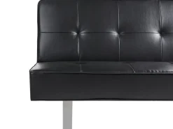 Sovesofa 3 personers DERBY Kunstlæder Sort