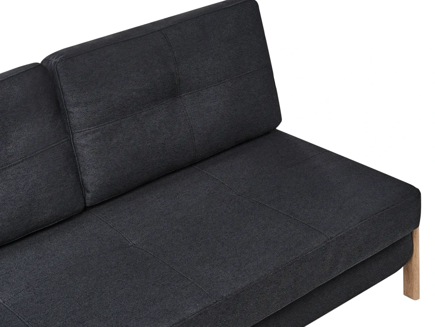 Sovesofa 2 personers EDLAND Sort