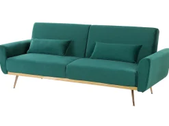 Sovesofa 3 personers EINA Velour Smaragdgrøn