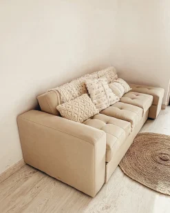 Sovesofa 3 personers FALSTER Beige med opbevaring