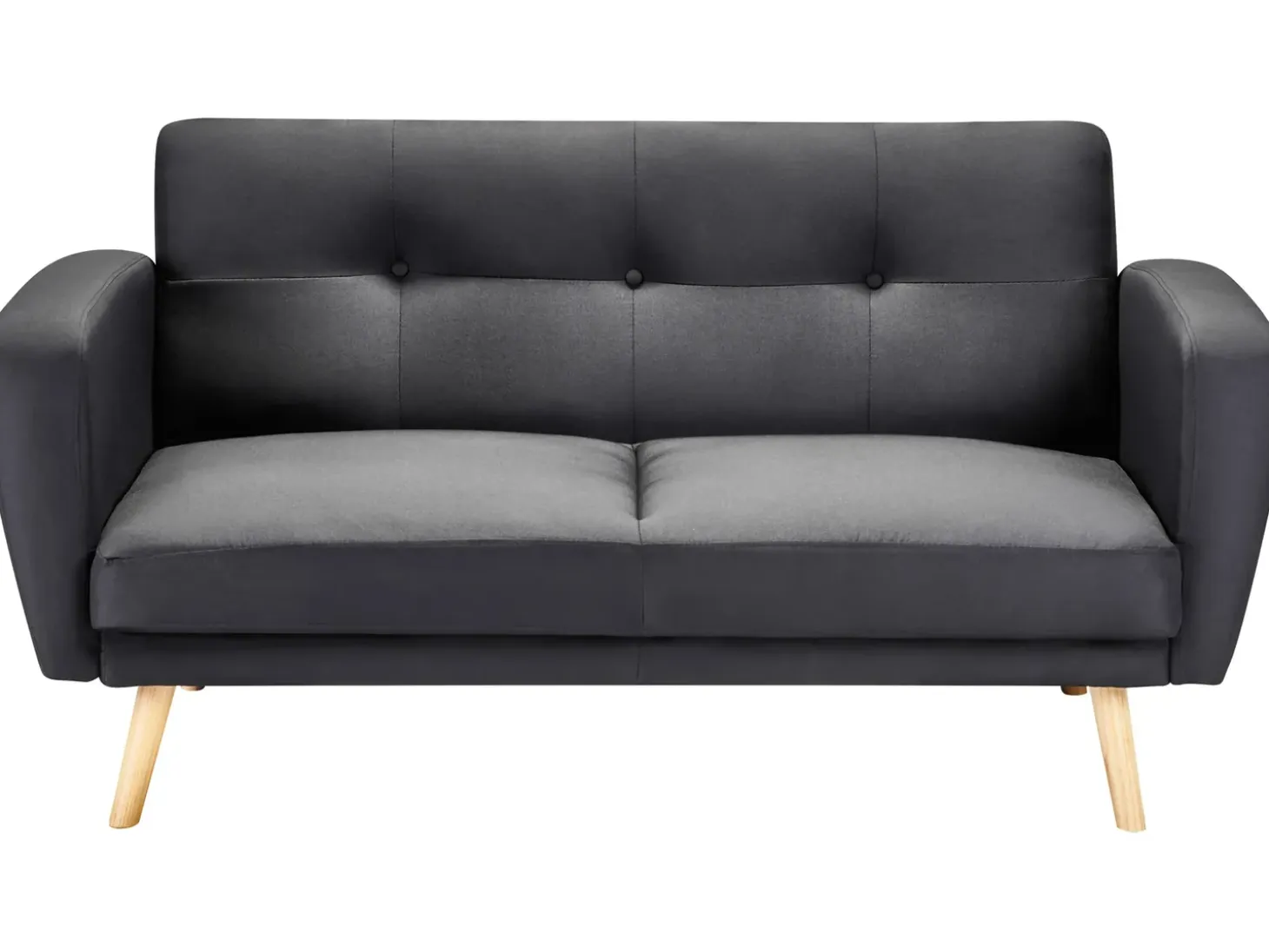 Sovesofa 2 personers FLORLI Sort