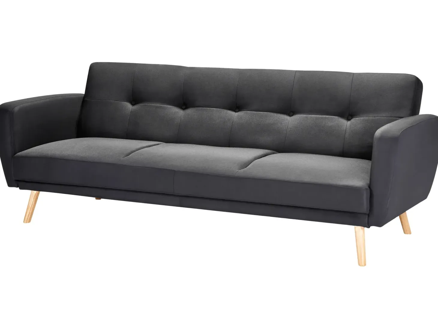 Sovesofa 3 personers FLORLI Sort