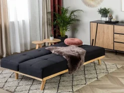 Sovesofa 3 personers FROYA Sort