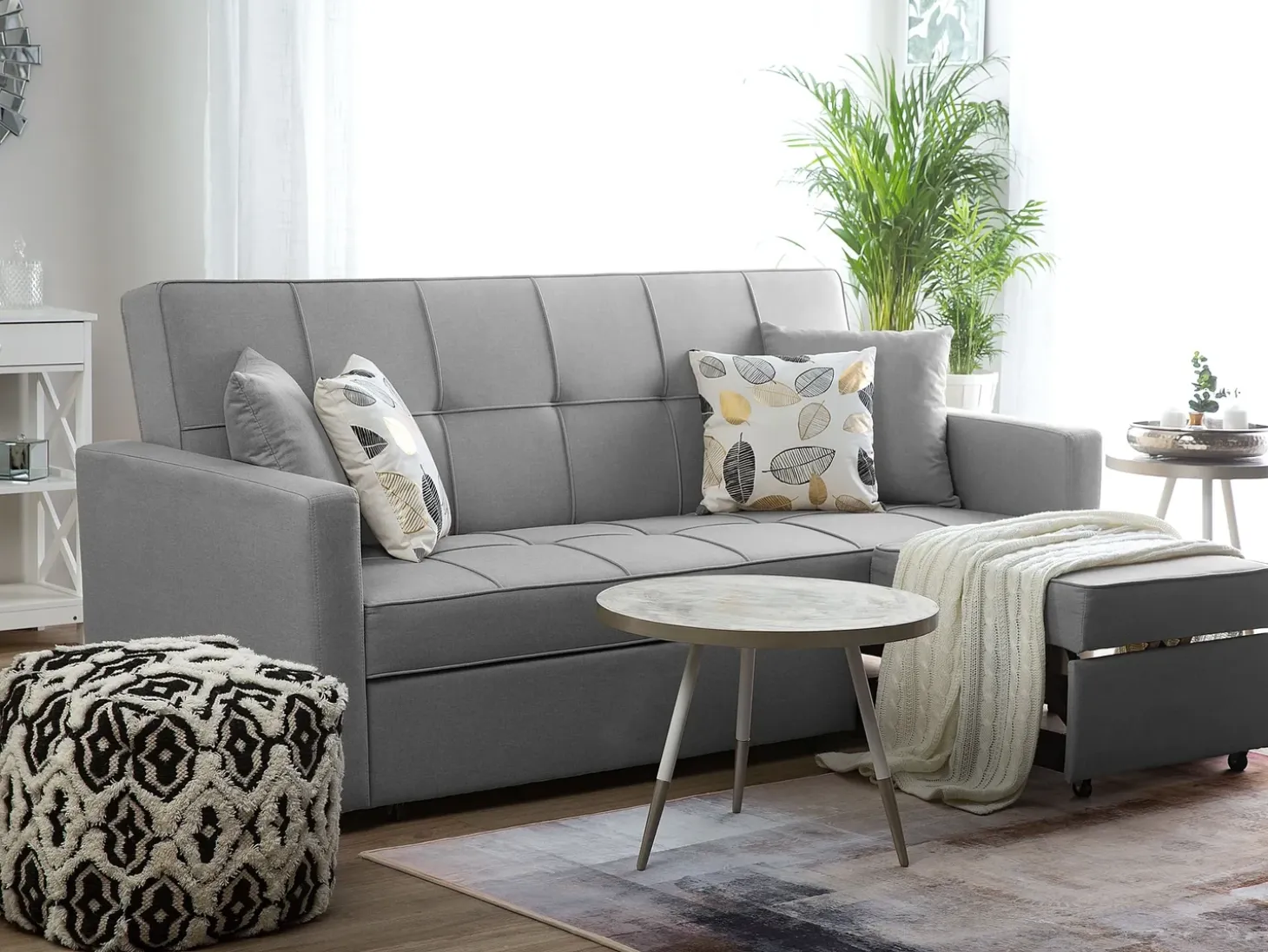 Sovesofa 3 personers GLOMMA Lysegrå