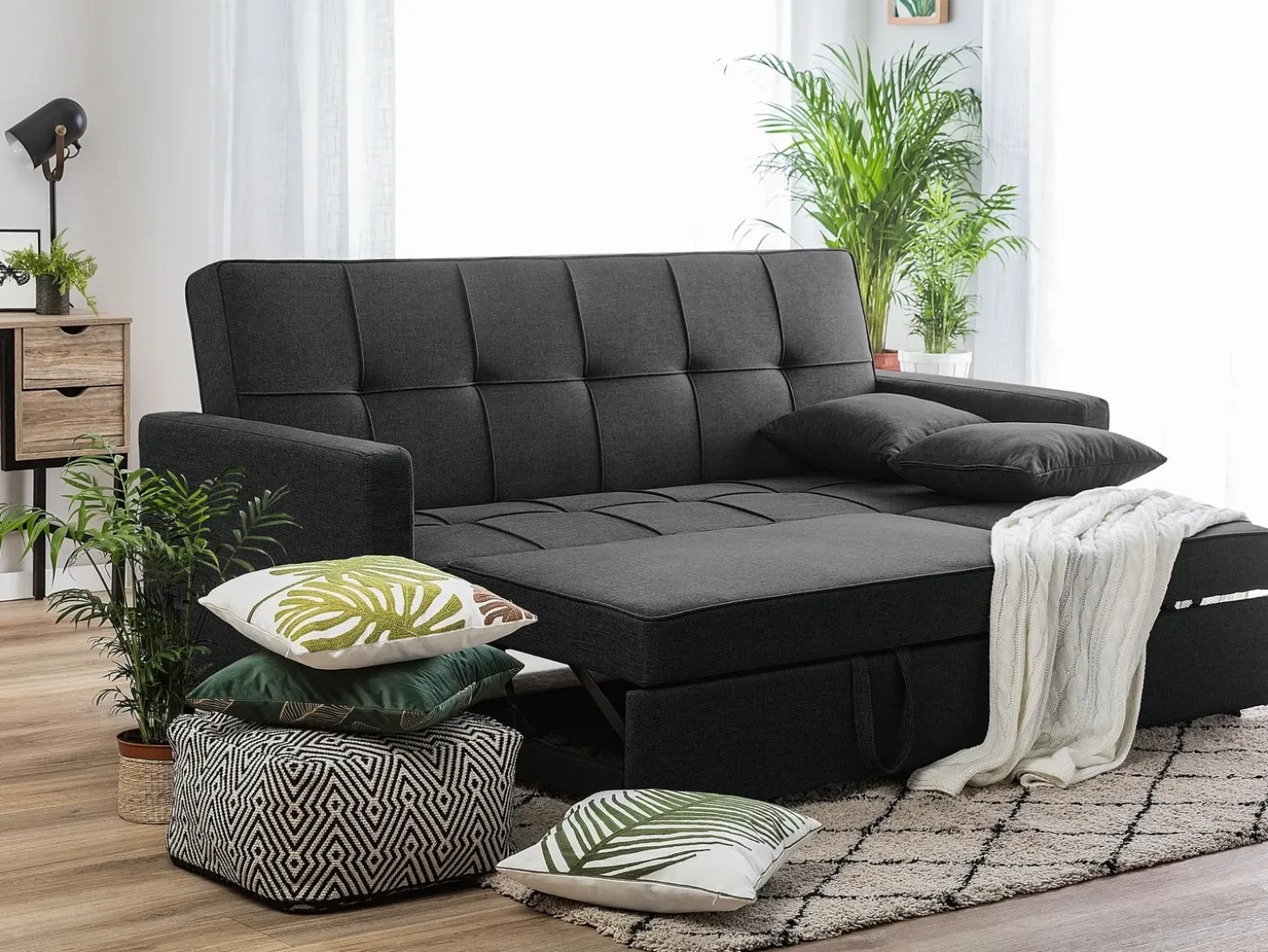 Sovesofa 3 personers GLOMMA Sort