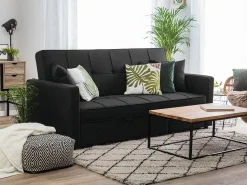 Sovesofa 3 personers GLOMMA Sort
