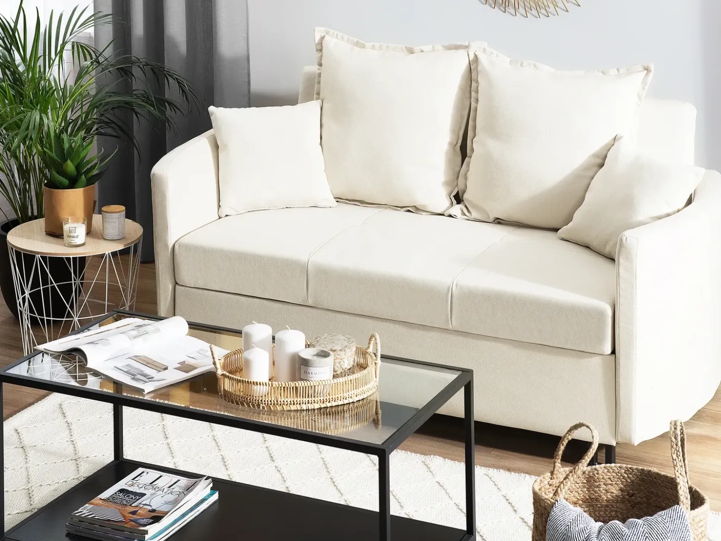 Sovesofa 2 personers HOVIN Lys Beige