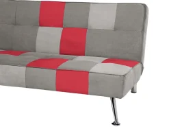 Sovesofa 3 personers OLSKER Velour Lysegrå