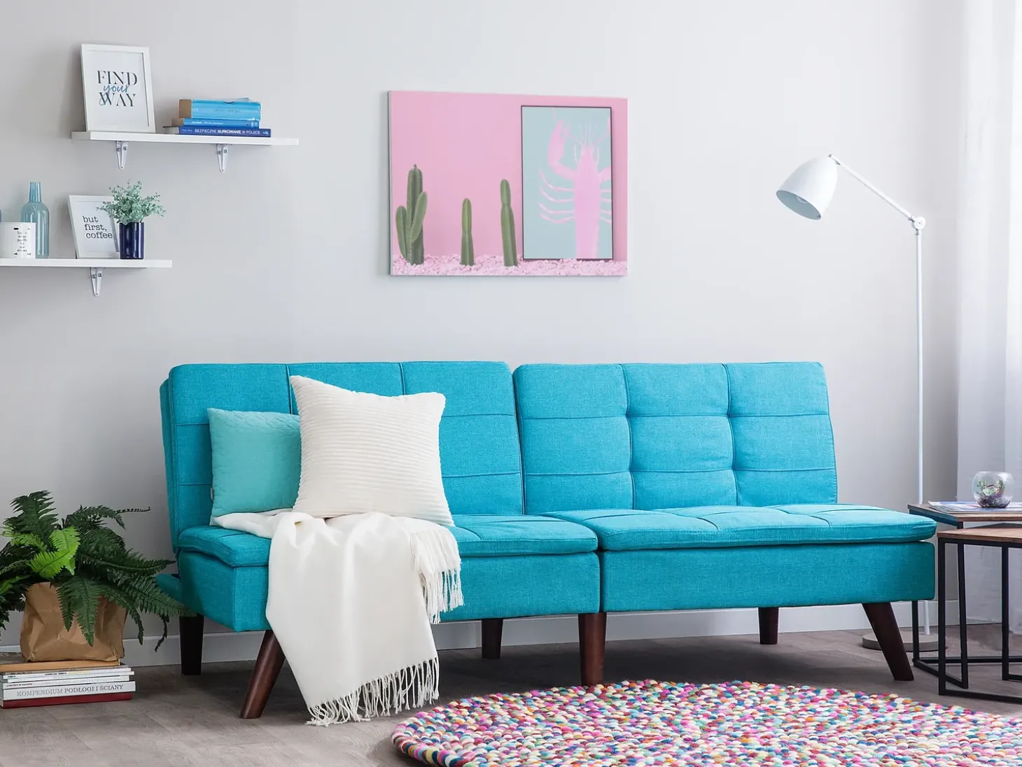 Sovesofa 3 personers RONNE Turkis