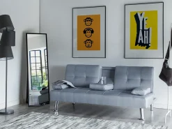 Sovesofa 3 personers ROXEN Lysegrå