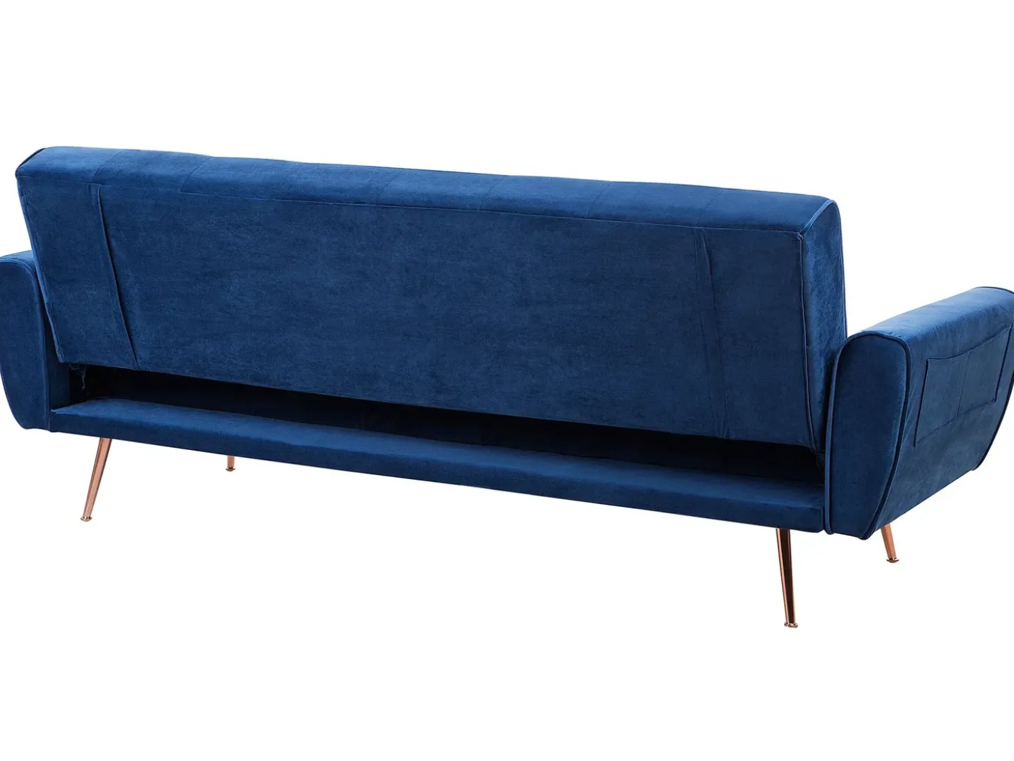 Sovesofa 3 personers SELNES Velour Navy Blå
